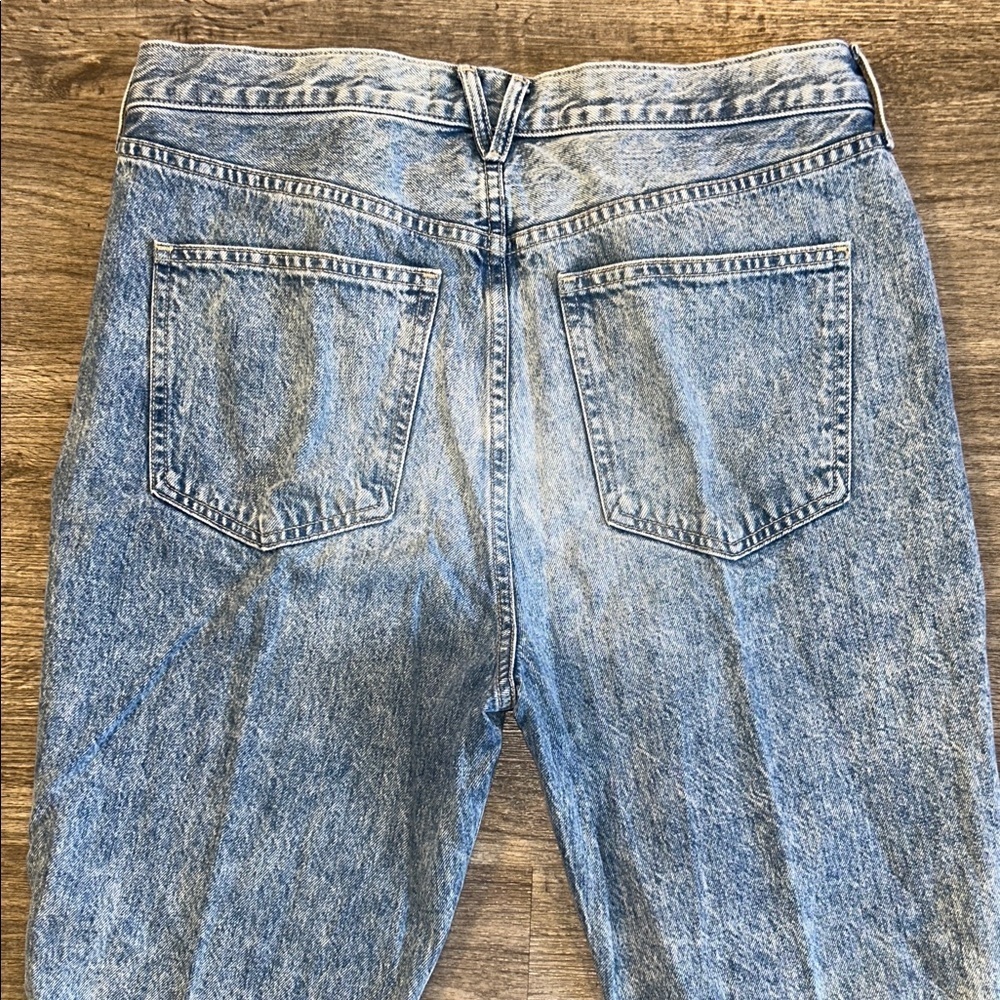 Veronica Beard Carly Kick Flare Jeans High Rise Raw Hem Crop Size 32 Made in USA - Picture 8 of 12